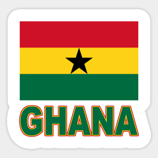 The Pride of Ghana - National Flag Design Sticker